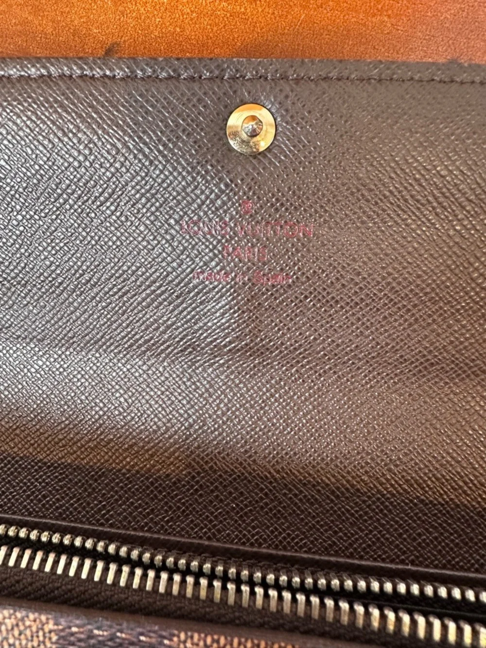Louis Vuitton Damier Ebene Sarah Wallet